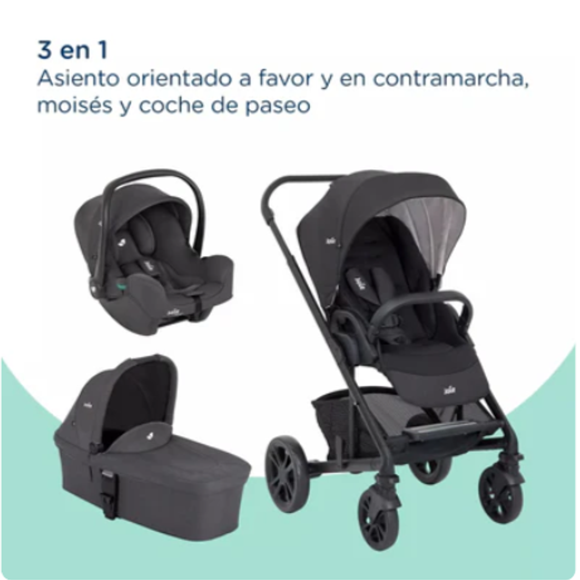 JOIE - COCHE TRAVEL SYSTEM  TRIO CHROM TRIO EMBER  7