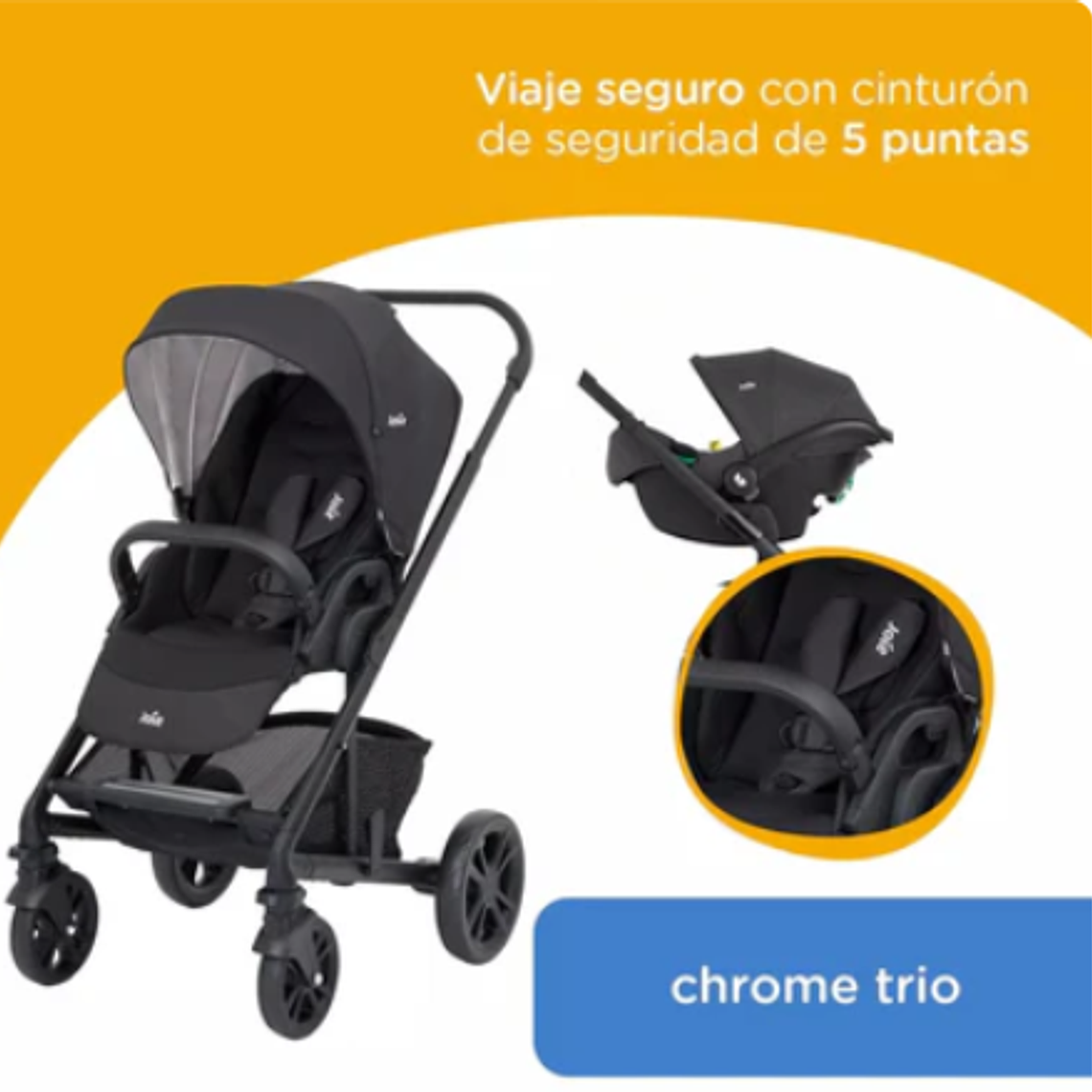JOIE - COCHE TRAVEL SYSTEM  TRIO CHROM TRIO EMBER  2