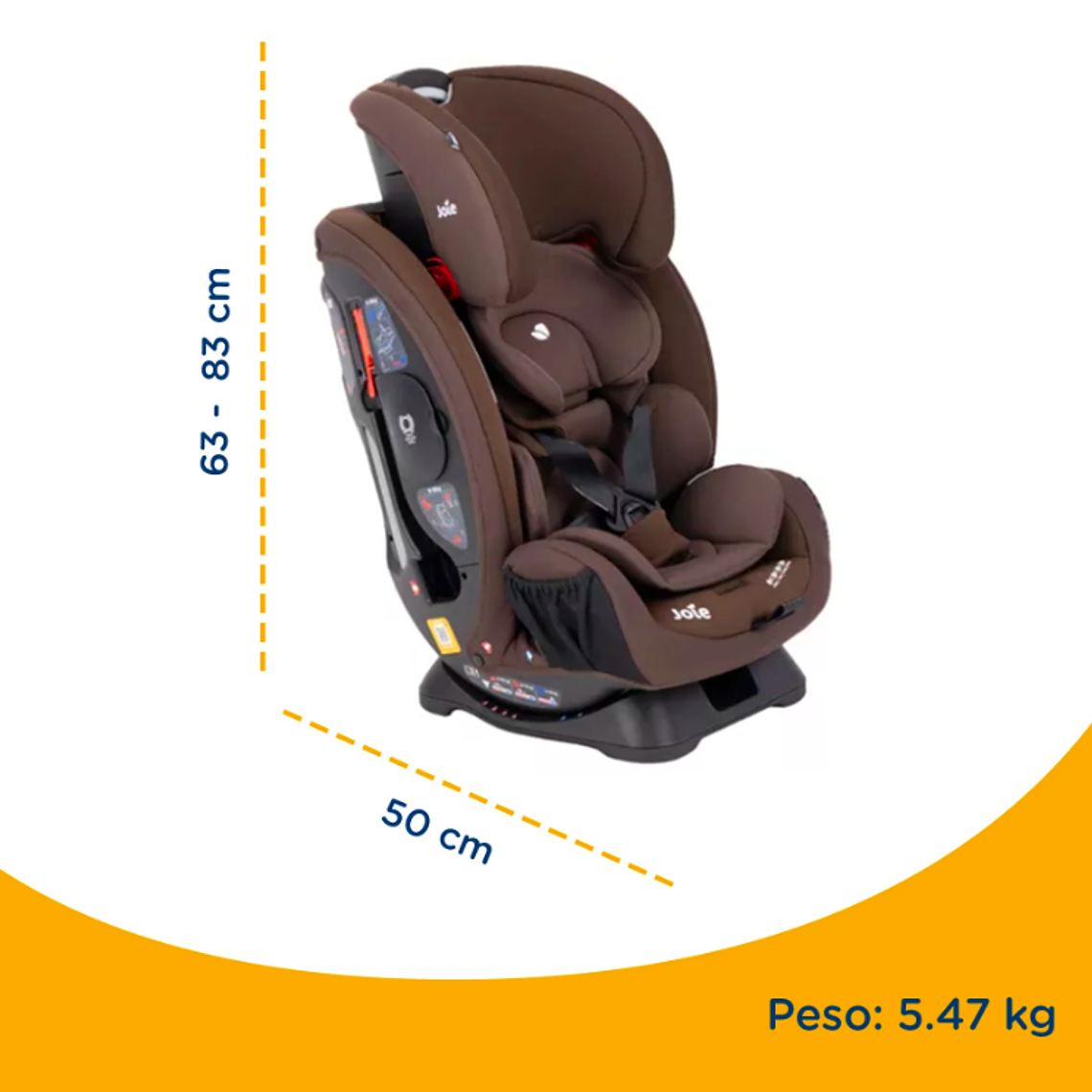 JOIE - SILLA DE AUTO CONVERTIBLE EVERY STAGE BROWN  4