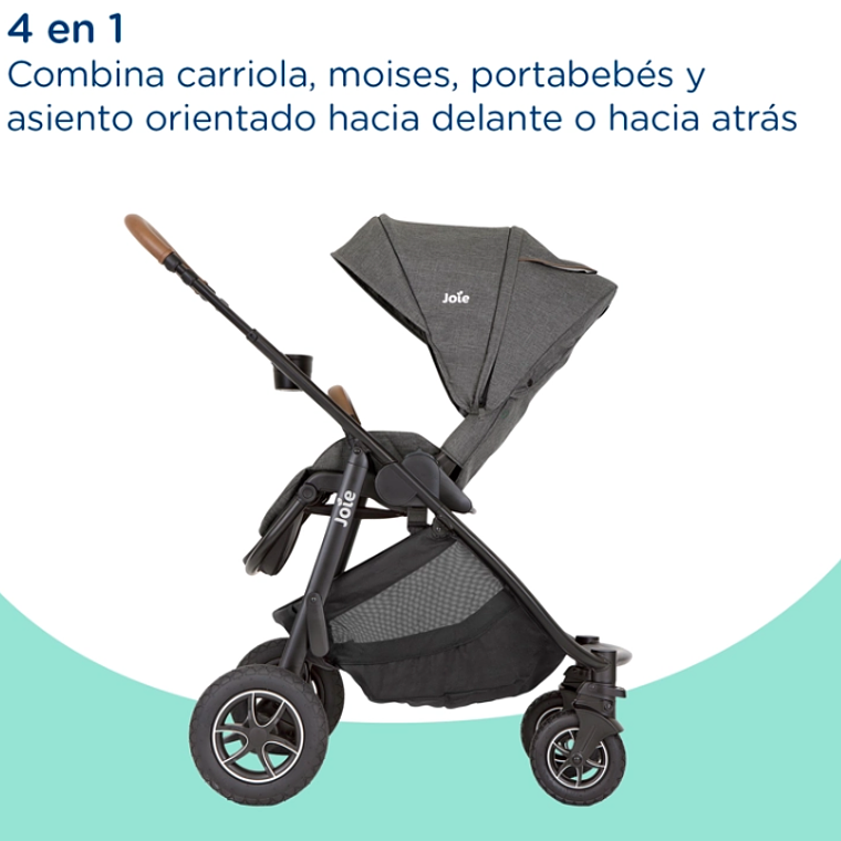 JOIE - COCHE TRAVEL SYSTEM VERSATRAX GRAY FLANNEL  10