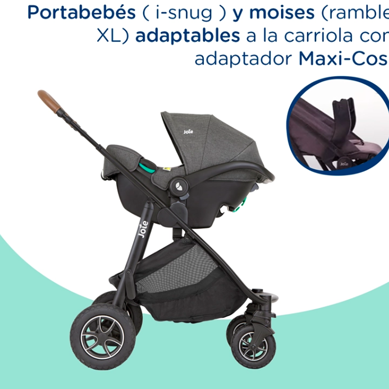 JOIE - COCHE TRAVEL SYSTEM VERSATRAX SHALE  12