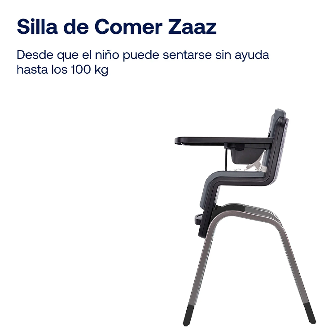 NUNA - SILLA DE COMER HCH ZAAZ PEWTER / SEGUNDA SELECCIÓN CAJA CON DAÑOS 2