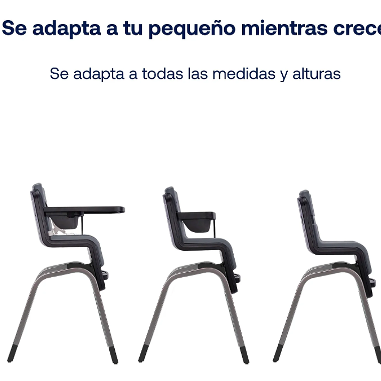 NUNA - SILLA DE COMER HCH ZAAZ PEWTER / SEGUNDA SELECCIÓN CAJA CON DAÑOS 7