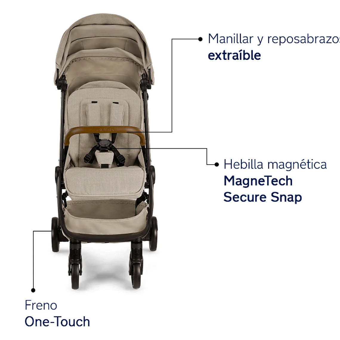 NUNA - COCHE DE PASEO TRVL HAZELWOOD  / SEGUNDA SELECCIÓN CAJA CON DAÑOS 3