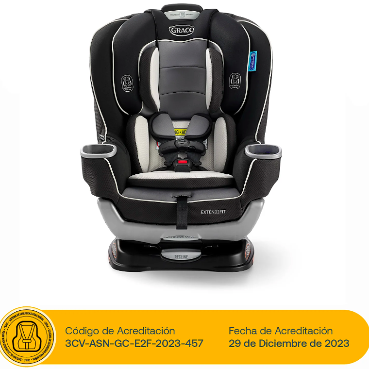 GRACO - SILLA DE AUTO CONVERTIBLE EXTEND 2 FIT GOTHAM  / SEGUNDA SELECCIÓN CAJA CON DAÑOS 2