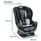 GRACO - SILLA DE AUTO CONVERTIBLE EXTEND 2 FIT GOTHAM  / SEGUNDA SELECCIÓN CAJA CON DAÑOS - Miniatura 9