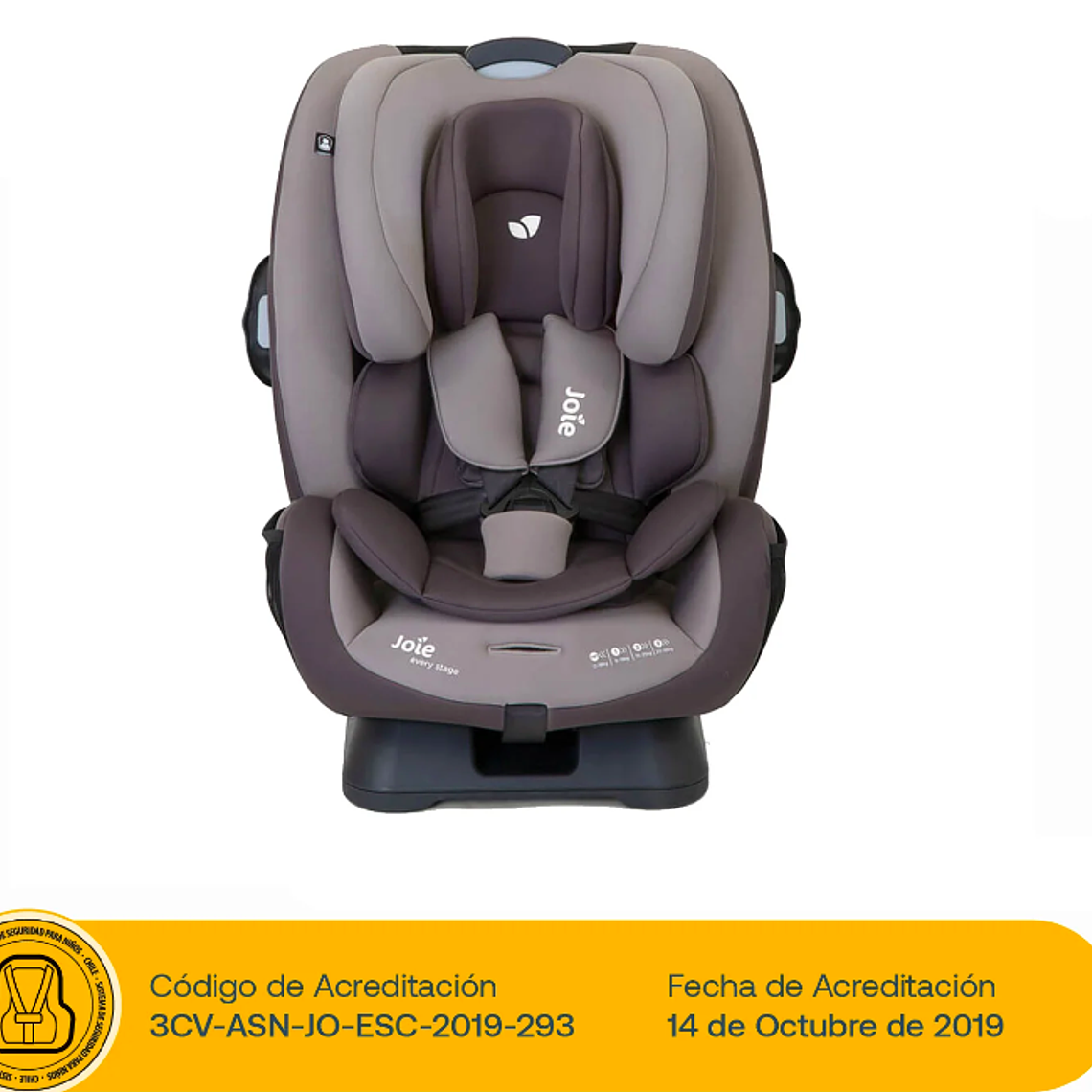 JOIE - SILLA DE AUTO CONVERTIBLE EVERY STAGE DARK PEWTER / SEGUNDA SELECCIÓN CAJA CON DAÑOS 2