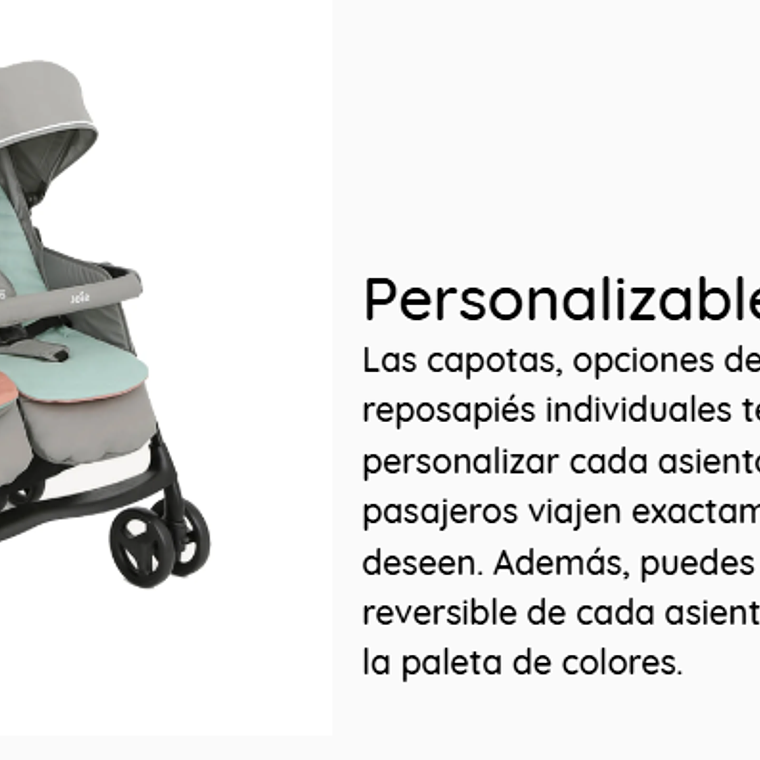 JOIE - COCHE PASEO DOBLE AIRE TWIN  NECTAR & MINERAL / PRODUCTO SUBPRIME 9