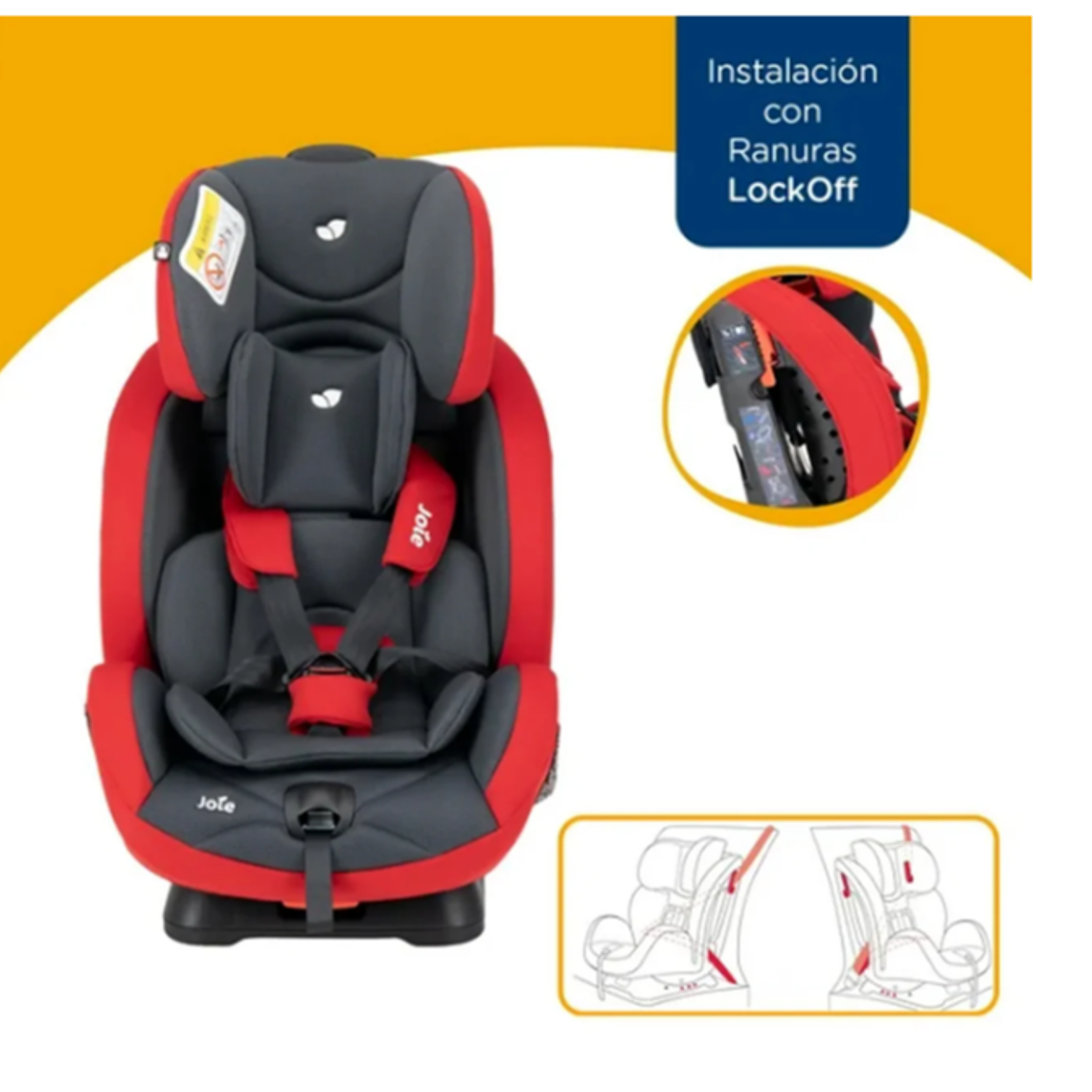 JOIE - SILLA DE AUTO CONVERTIBLE STAGES RED & GRAY / PRODUCTO SUBPRIME 6