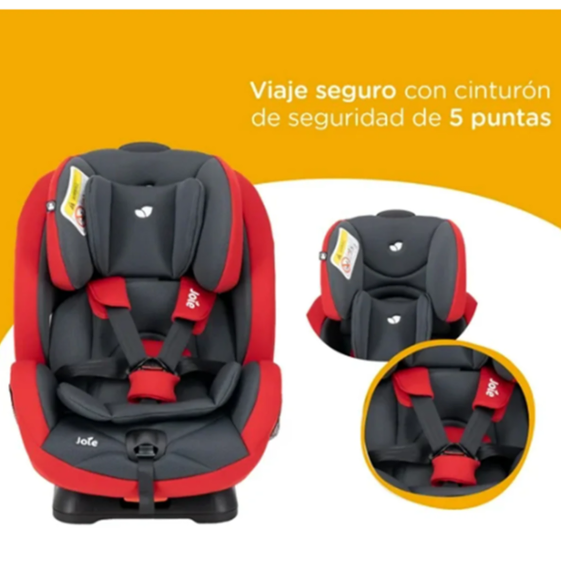 JOIE - SILLA DE AUTO CONVERTIBLE STAGES RED & GRAY / PRODUCTO SUBPRIME 9