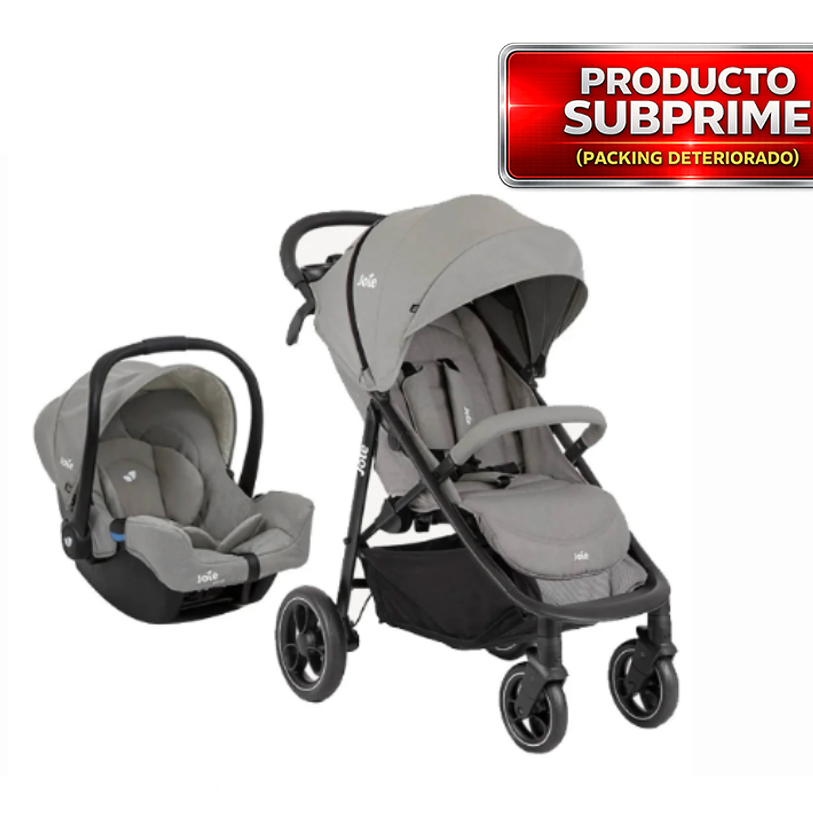 JOIE - COCHE TRAVEL SYSTEM LITETRAX 4 PEBBLE / PRODUCTO SUBPRIME 1