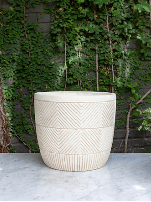 TANTA BLANCO 40X35 CM (MACETERO FIBRA DE ARCILLA XL)