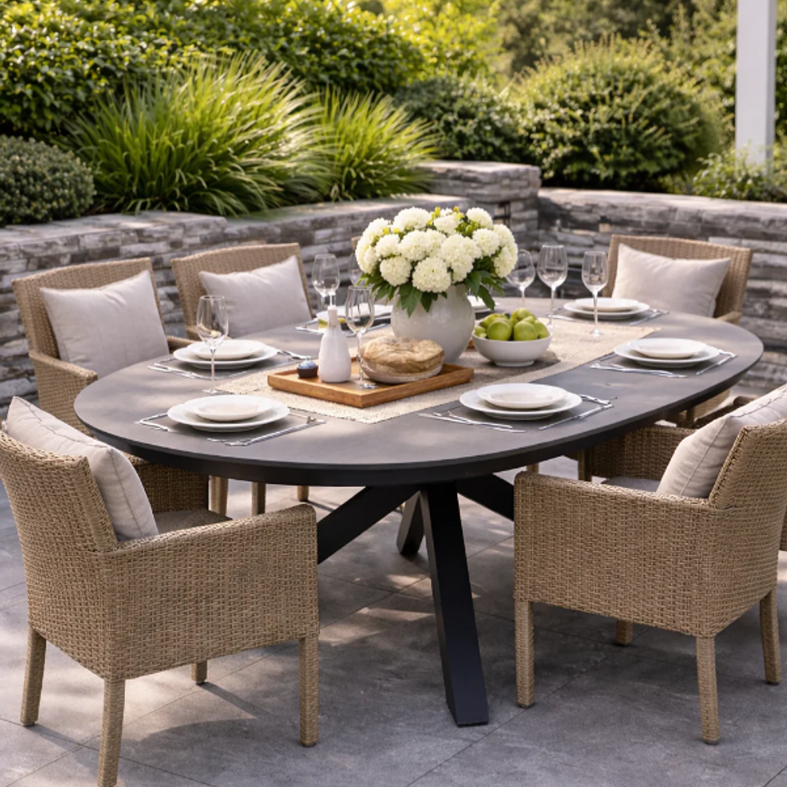 MESA NEREA OVALADA (240x113x75 cm) 1