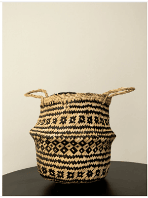 CANASTO SANTORINI NEGRO XL (38x39x40 CM)