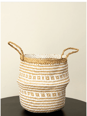 CANASTO SANTORINI BLANCO XL (38x39x40 CM)