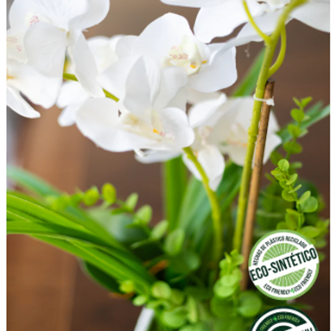 ORQUIDEA BLANCA 60 CM (ECO SINTETICA) 3