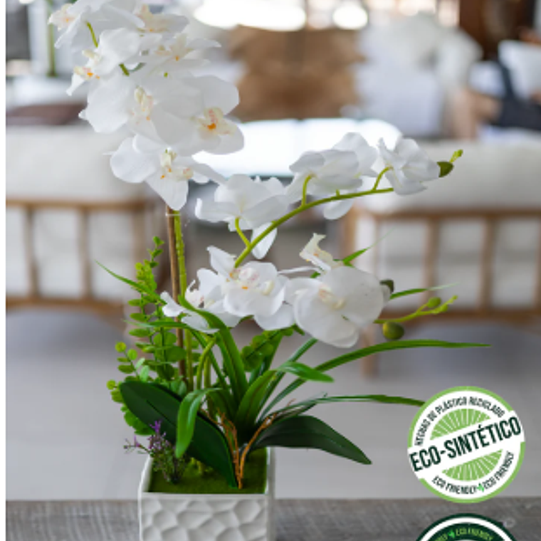 ORQUIDEA BLANCA 60 CM (ECO SINTETICA) 1