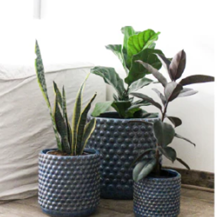 OSLO 27X27 AZUL (PORTA MACETERO CERÁMICA L) 2