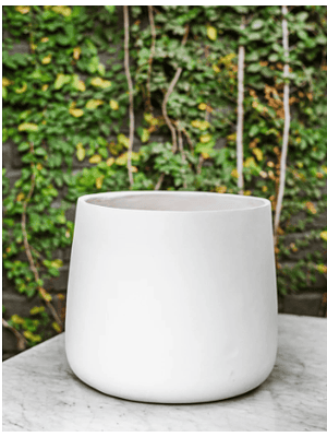 MARRUECOS BLANCO 26X24 CM  (MACETERO FIBRA DE ARCILLA L)