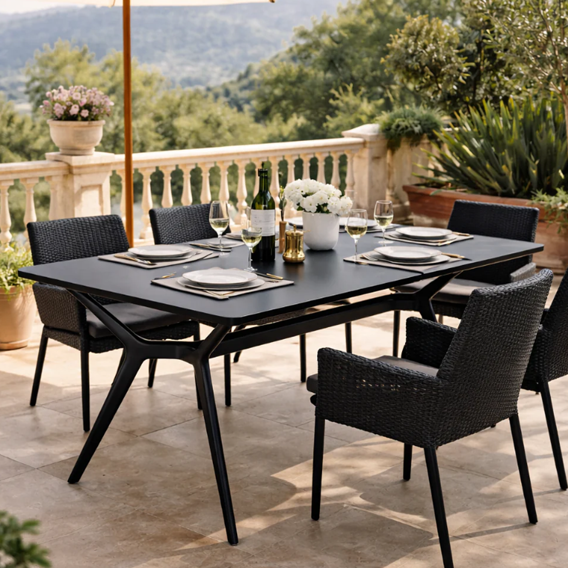 MESA TAVARI NEGRA (120x80x74 cm) 1