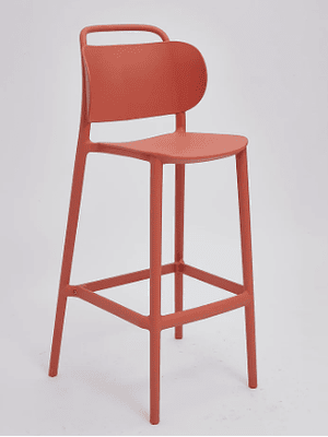 TABURETE ZONDA COLOR CORAL (51x52x118 cm)