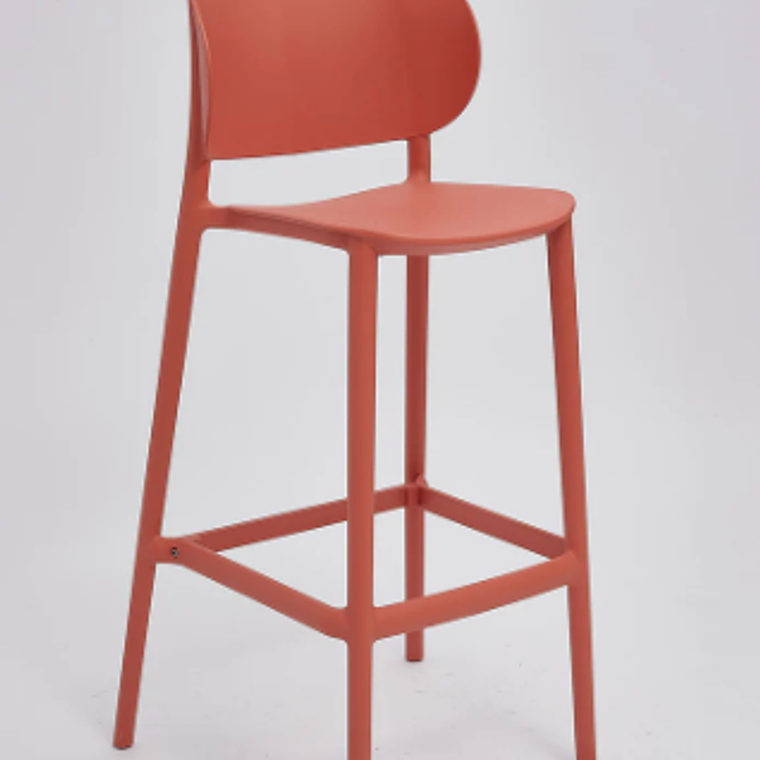 TABURETE ZONDA COLOR CORAL (51x52x118 cm) 2