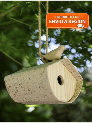 CASA DE NIDO PARA PAJAROS CALBUCO (16x16x16 CM)