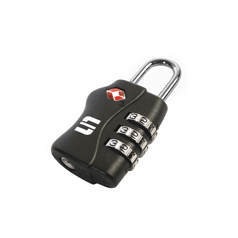 CANDADO/TSA/30MM/NEGRO/BLÍSTER 1