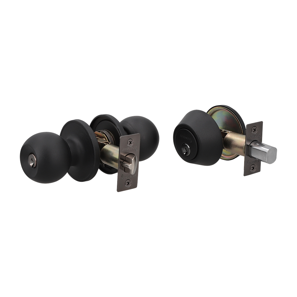  COMBO ACCESO CERRADURA AA43 + CERROJO AX74-AK NEGRO COLONIAL 1