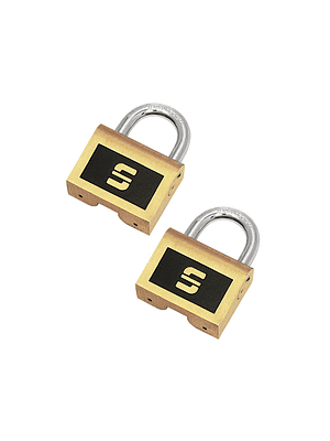 CANDADO/LATÓN FORJADO/46MM/SET 2U C/LLAVES IGUALES/BLÍSTER