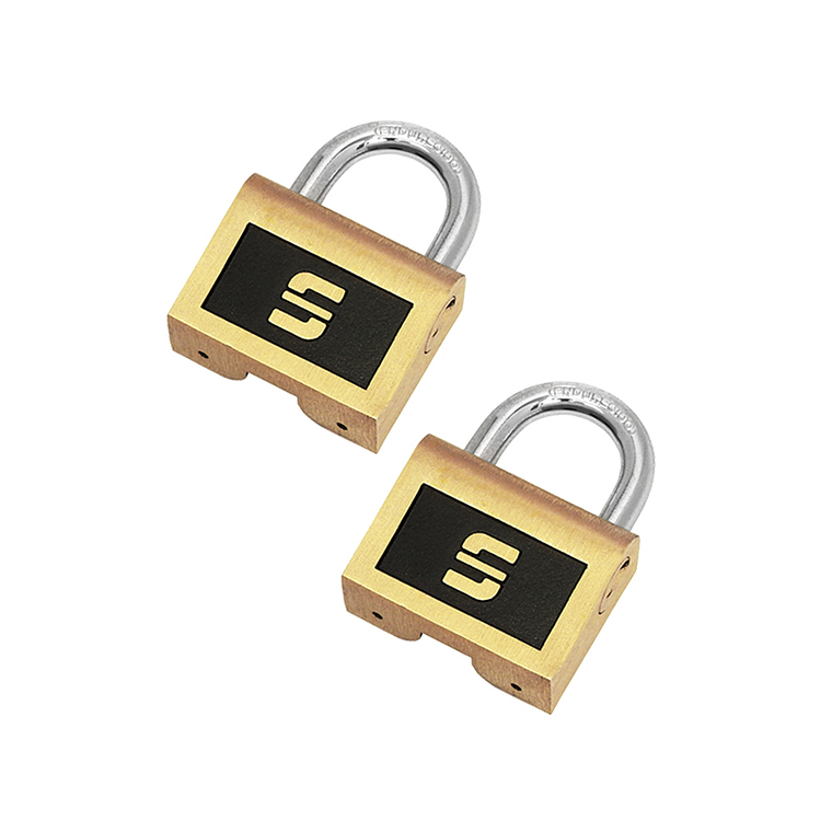 CANDADO/LATÓN FORJADO/46MM/SET 2U C/LLAVES IGUALES/BLÍSTER 1