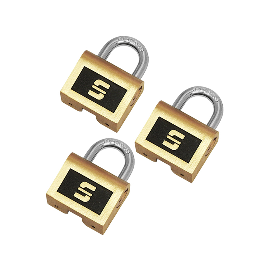 CANDADO/LATÓN FORJADO/38MM/SET 3U C/LLAVES IGUALES/BLÍSTER 1