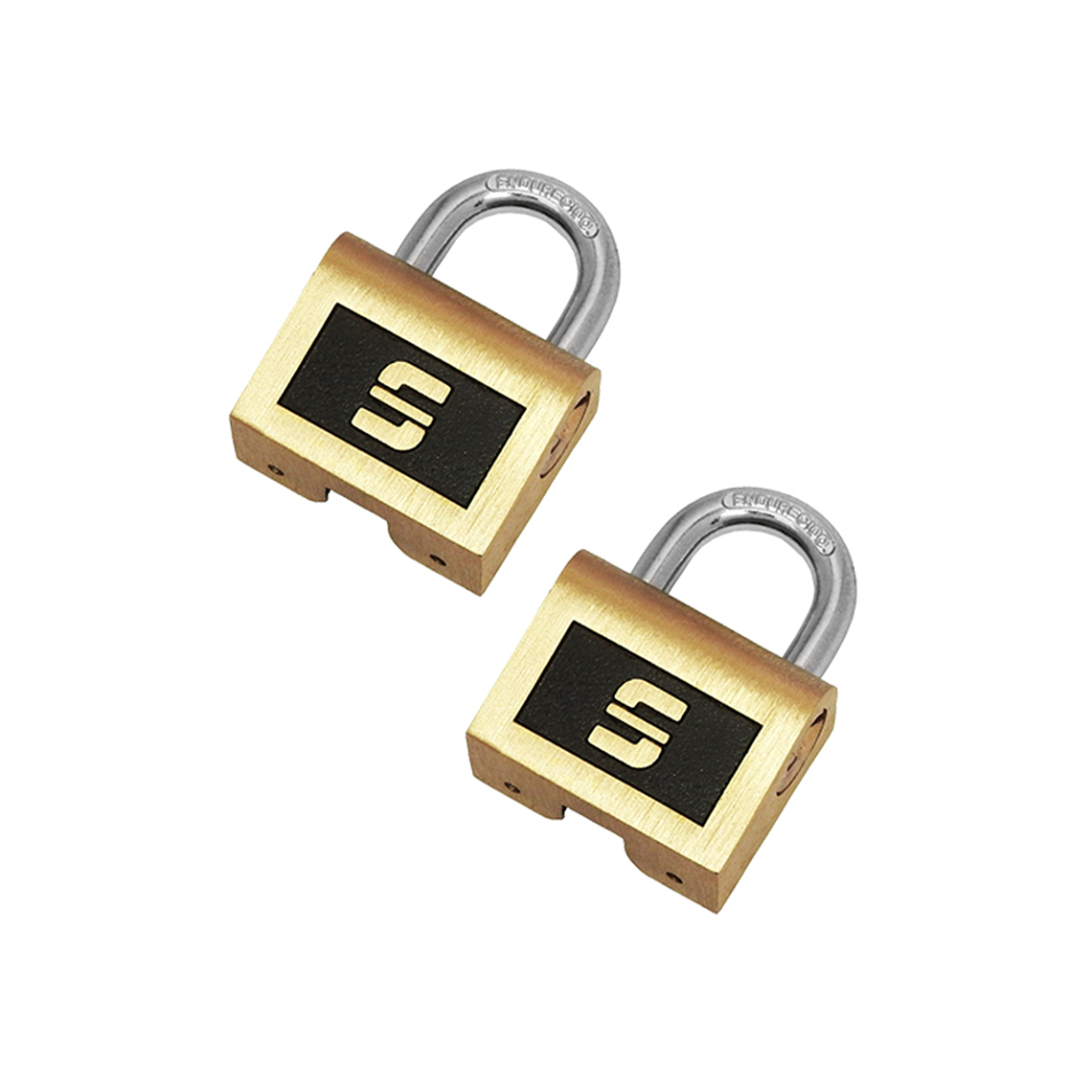 CANDADO/LATÓN FORJADO/38MM/SET 2U C/LLAVES IGUALES/BLÍSTER - SET 2 CANDADOS IGUALADOS 1