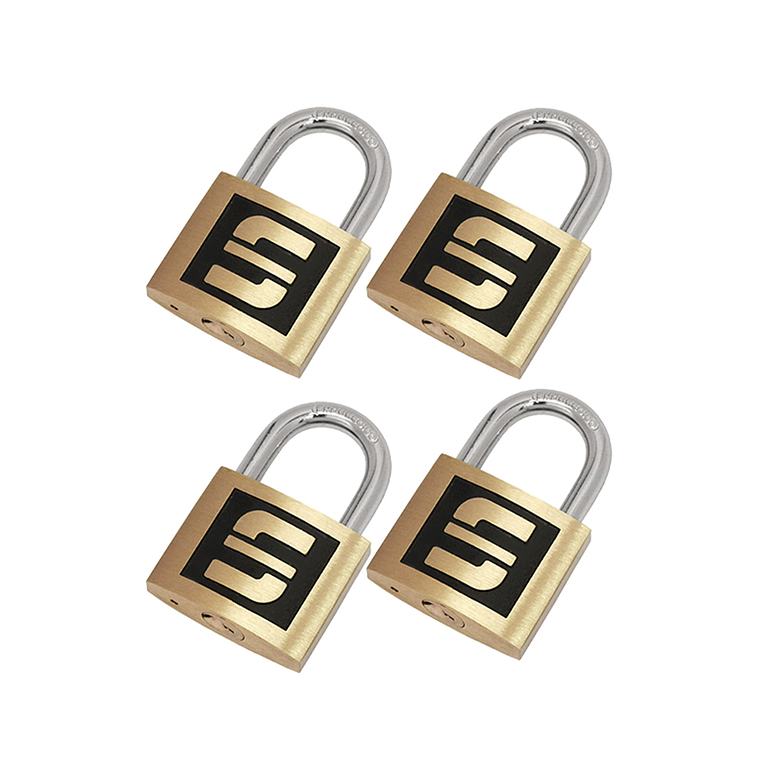 CANDADO/LATÓN FORJADO/40MM/SET 4U C/LLAVES IGUALES/BLÍSTER 1