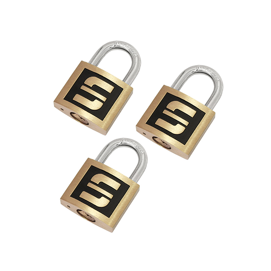 CANDADO/LATÓN FORJADO/30MM/SET 3U C/LLAVES IGUALES/BLÍSTER 1