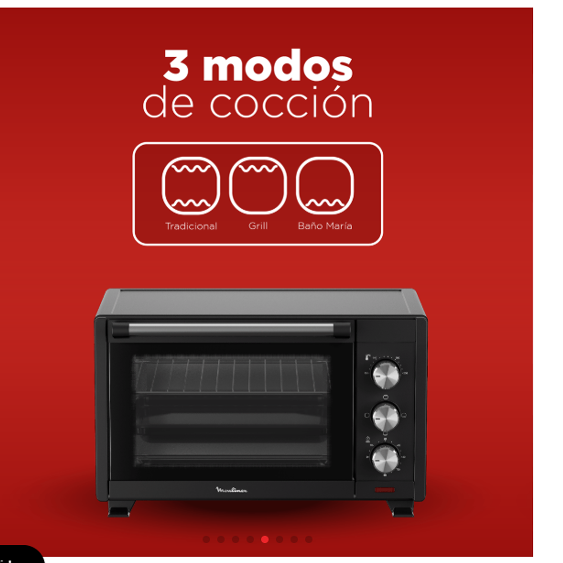HORNO ELÉCTRICO 28L 1600W MOULINEX 3