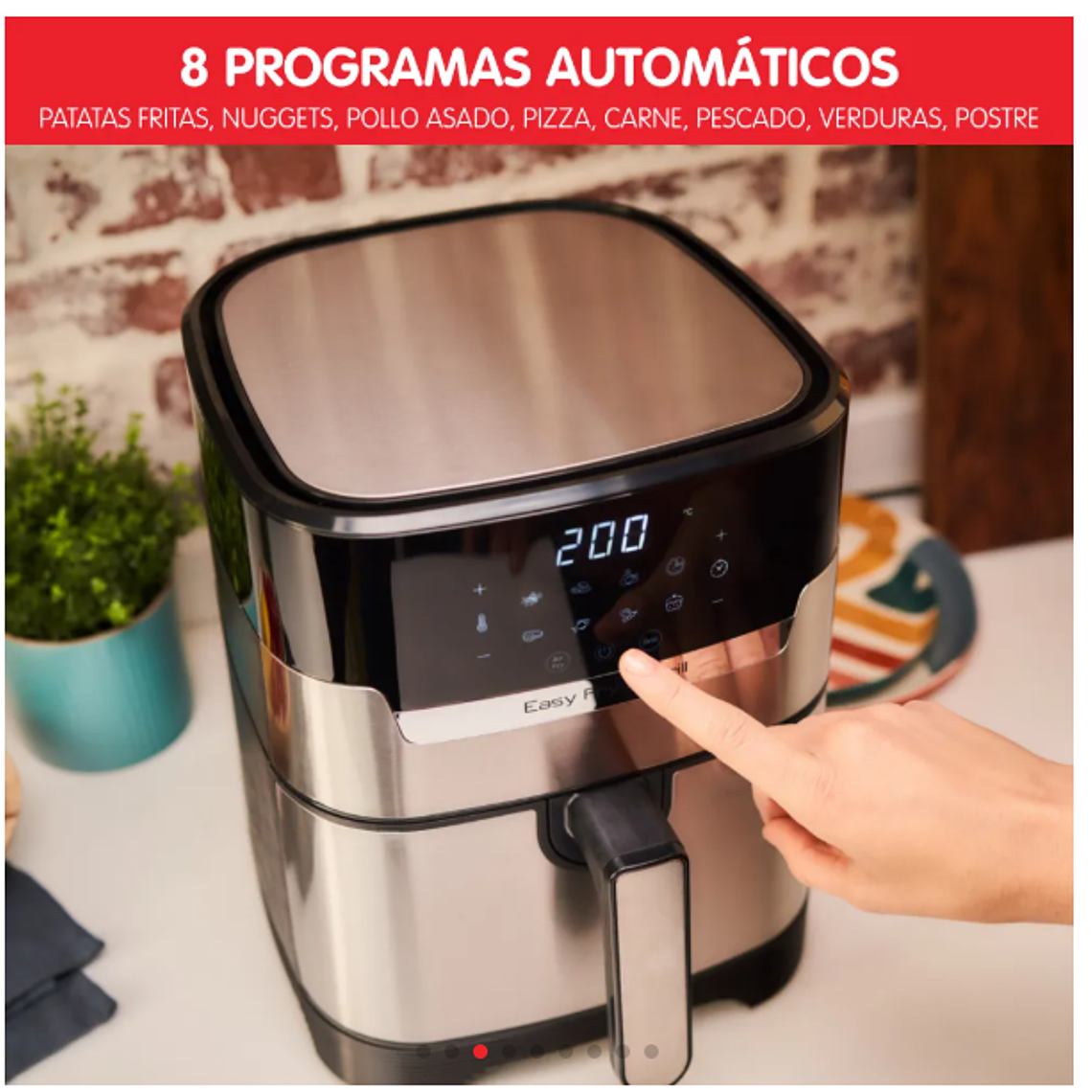 FREIDORA DE AIRE EASY FRY & GRILL DIGITAL 4,2L MOULINEX 3