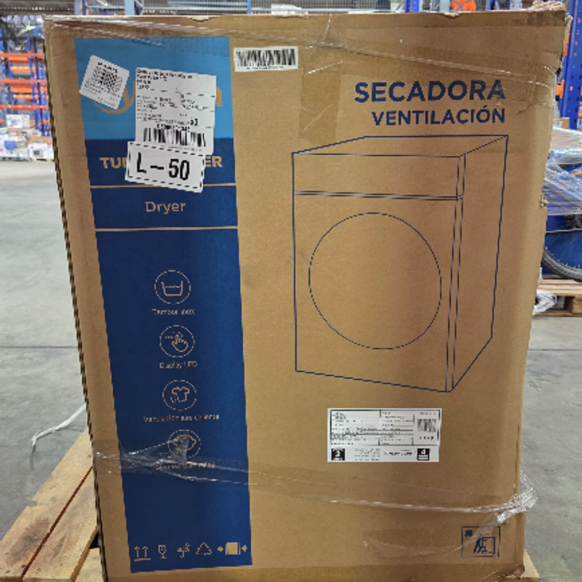 MIDEA SECADORA CARGA FRONTAL MD100A100/W2 BLANCO / SUCIO LEVE - EMBALAJE DAÑADO 6