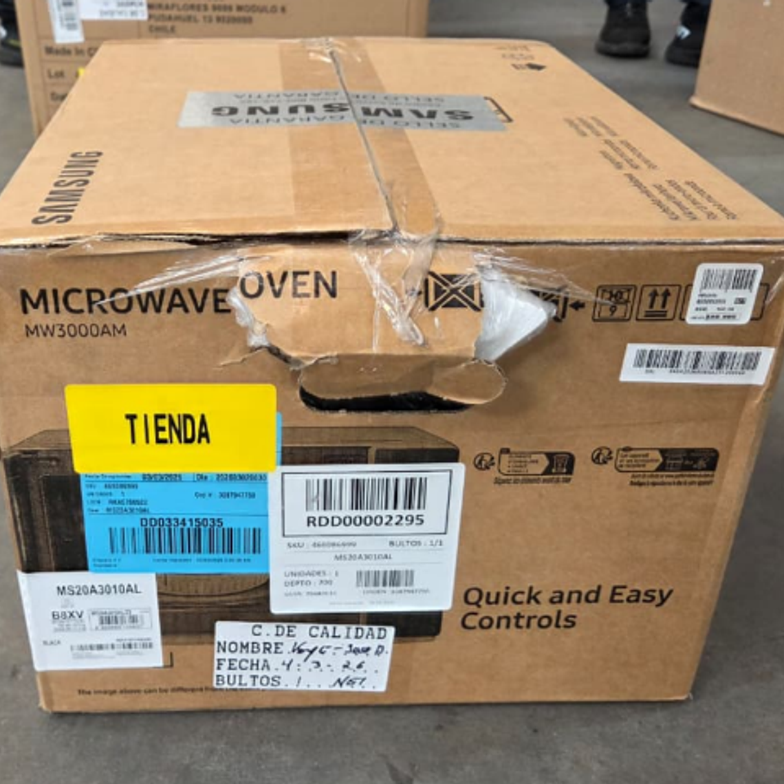 MICROONDAS MANUAL 20 LITROS 650W MS20A3010AL/ZS NEGRO / EMBALAJE DAÑADO 8