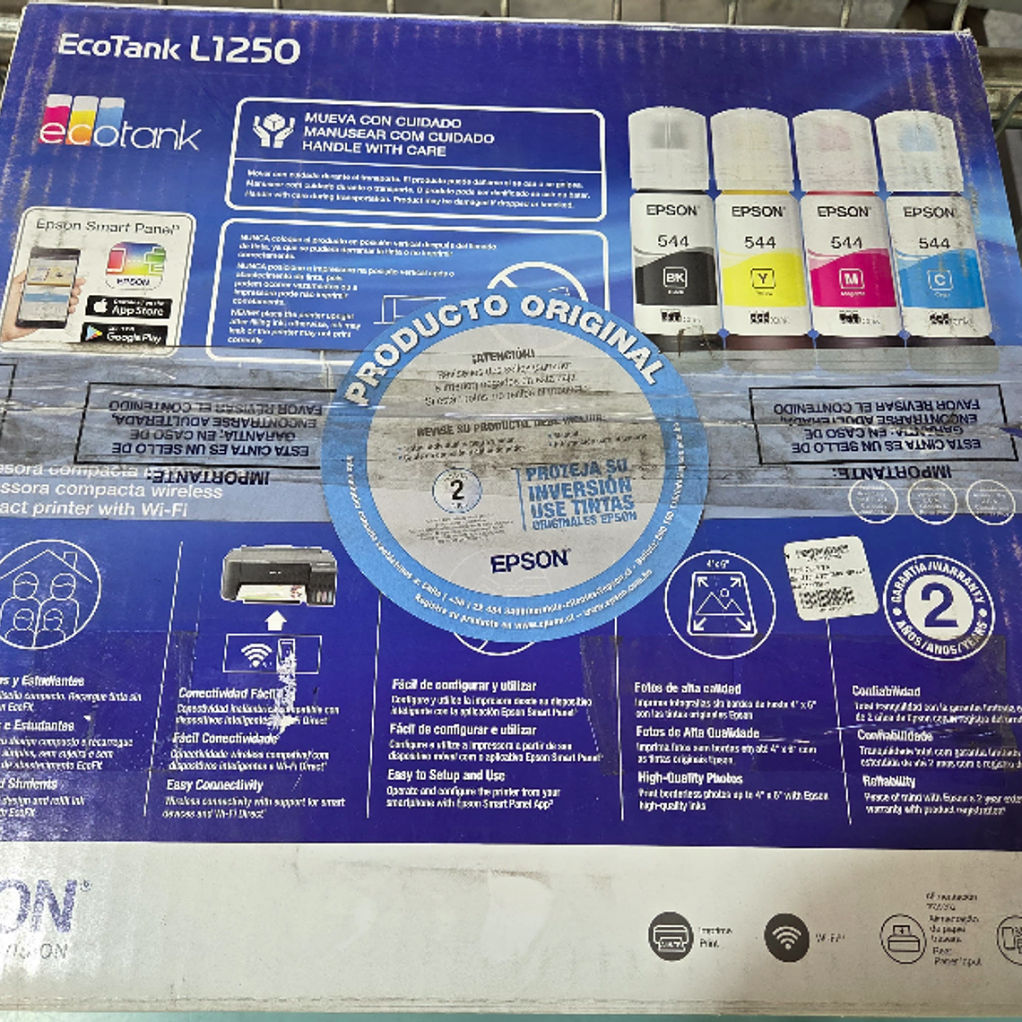 EPSON IMPRESORA DE TINTA CONTINUA ECOTANK L1250 / SUCIO LEVE - EMBALAJE DAÑADO 6