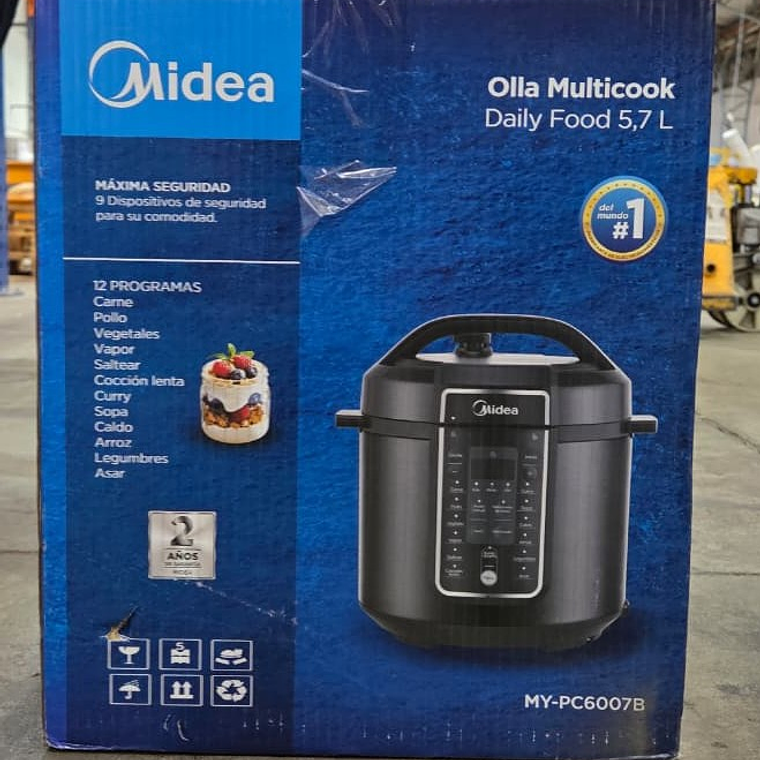 OLLA MULTICOOK 5.7 LITROS MY-PC6007B NEGRA/RAYON LEVE - EMBAJALE DAÑADO 7