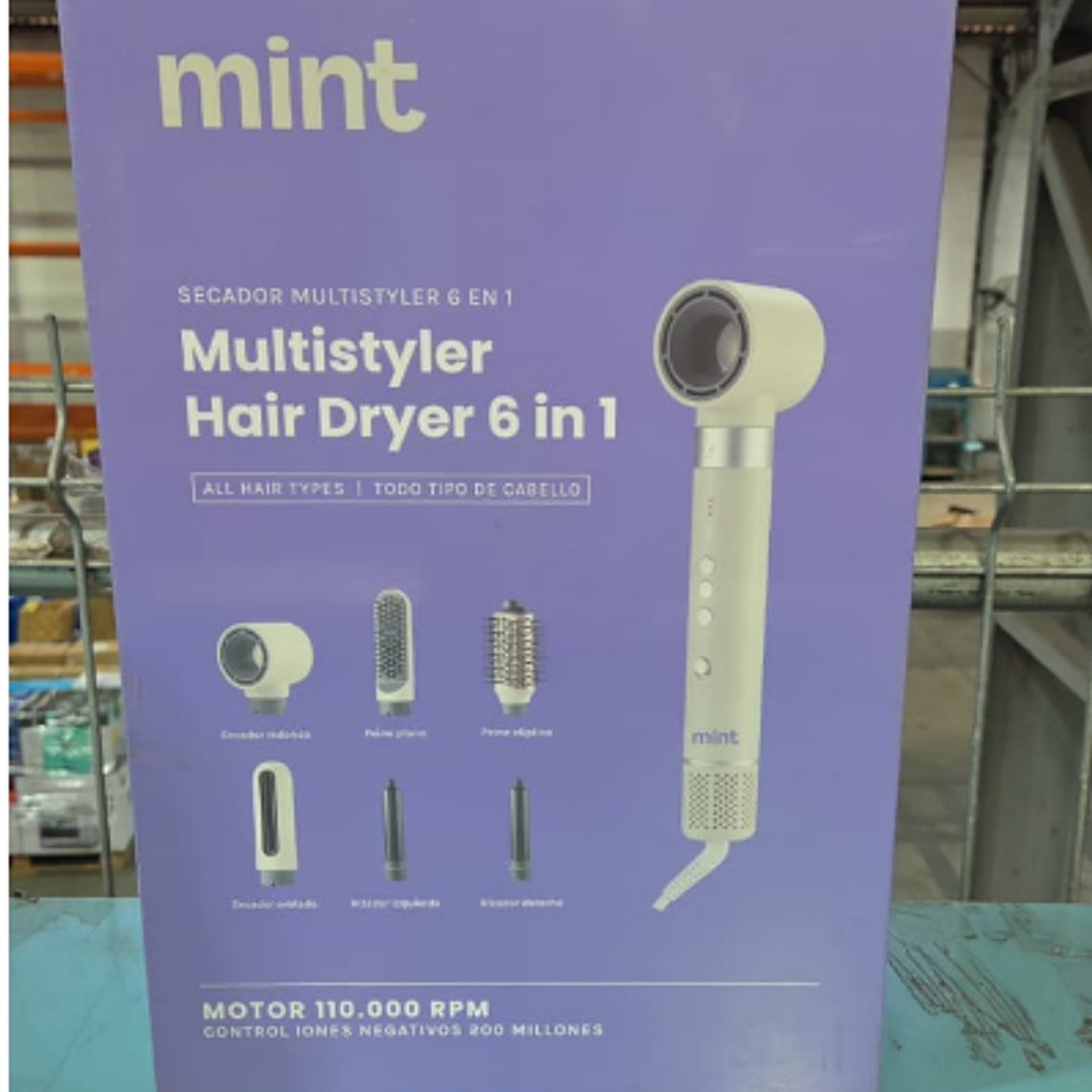 SECADOR DE PELO MULTISTYLER 6 EN 1 MHR-015 BLANCO / EMBALAJE DAÑADO 6