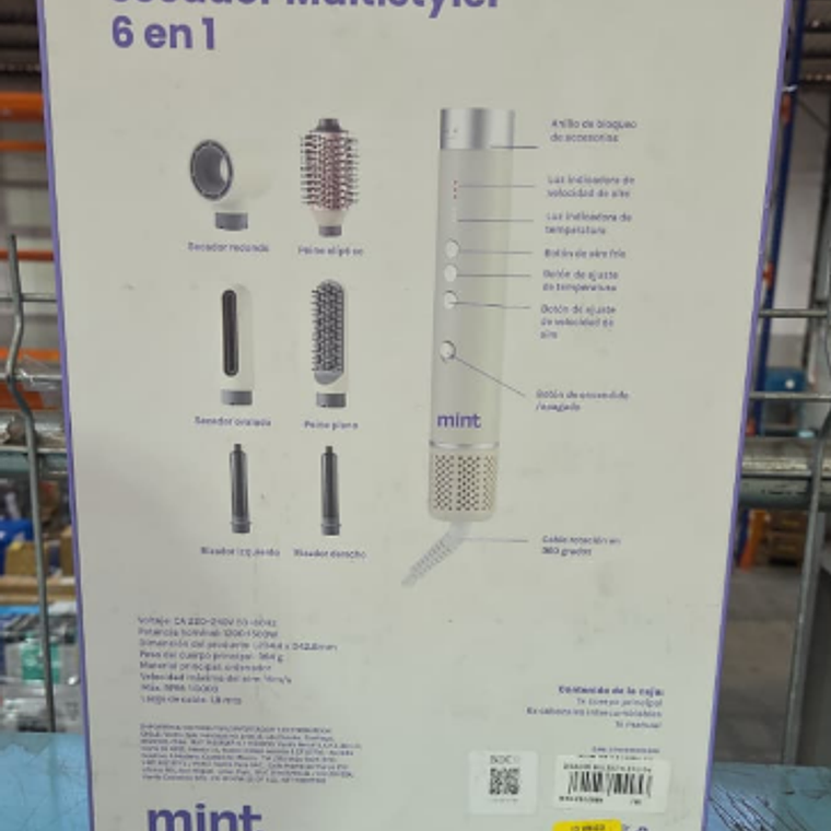 SECADOR DE PELO MULTISTYLER 6 EN 1 MHR-015 BLANCO / EMBALAJE DAÑADO 8