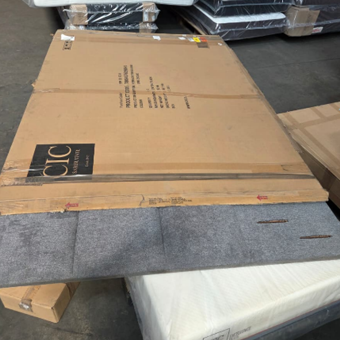 RESPALDO KING TAMESIS / SUCIO LEVE - EMBALAJE DAÑADO 4