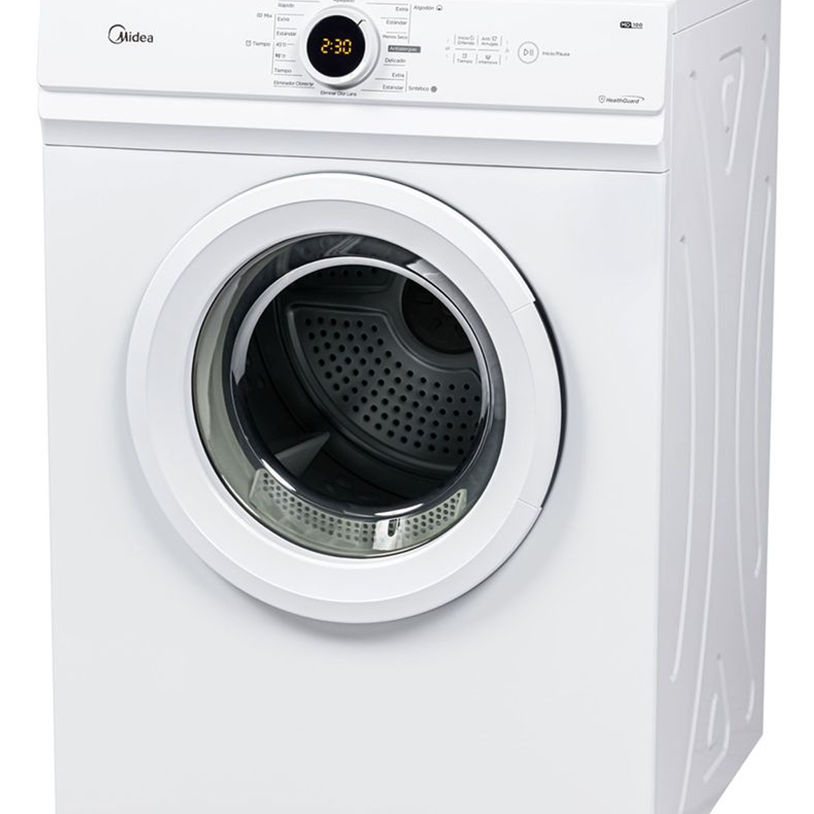 MIDEA SECADORA CARGA FRONTAL MD100A100/W2 BLANCO / SUCIO LEVE - EMBALAJE DAÑADO 2