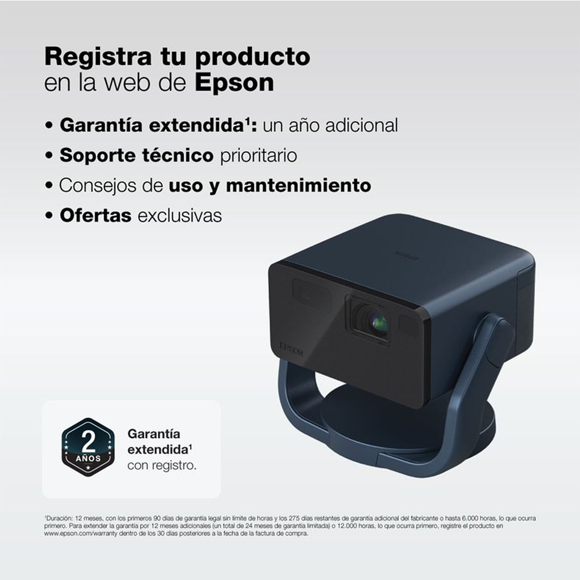 PROYECTOR LÁSER PORTÁTIL EPIQ VISION EF-22 AZUL / EMBALAJE DAÑADO 8