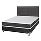BOX SPRING NEW ORTOPEDIC B5 BLACK 2 PLAZAS BASE NORMAL / SUCIO EN EL BORDE DEL COLCHÓN - EMBALAJE DAÑADO - Miniatura 2