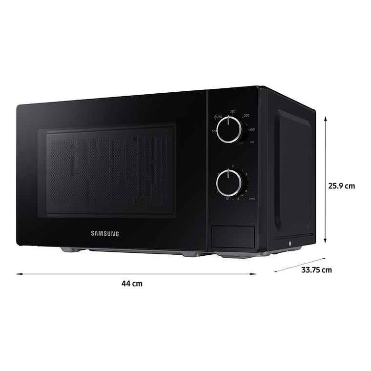 MICROONDAS MANUAL 20 LITROS 650W MS20A3010AL/ZS NEGRO / SUCIO LEVE - EMBALAJE DAÑADO 4