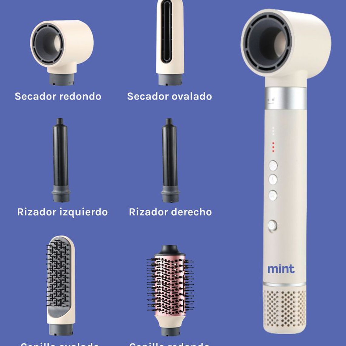 SECADOR DE PELO MULTISTYLER 6 EN 1 MHR-015 BLANCO / EMBALAJE DAÑADO 3