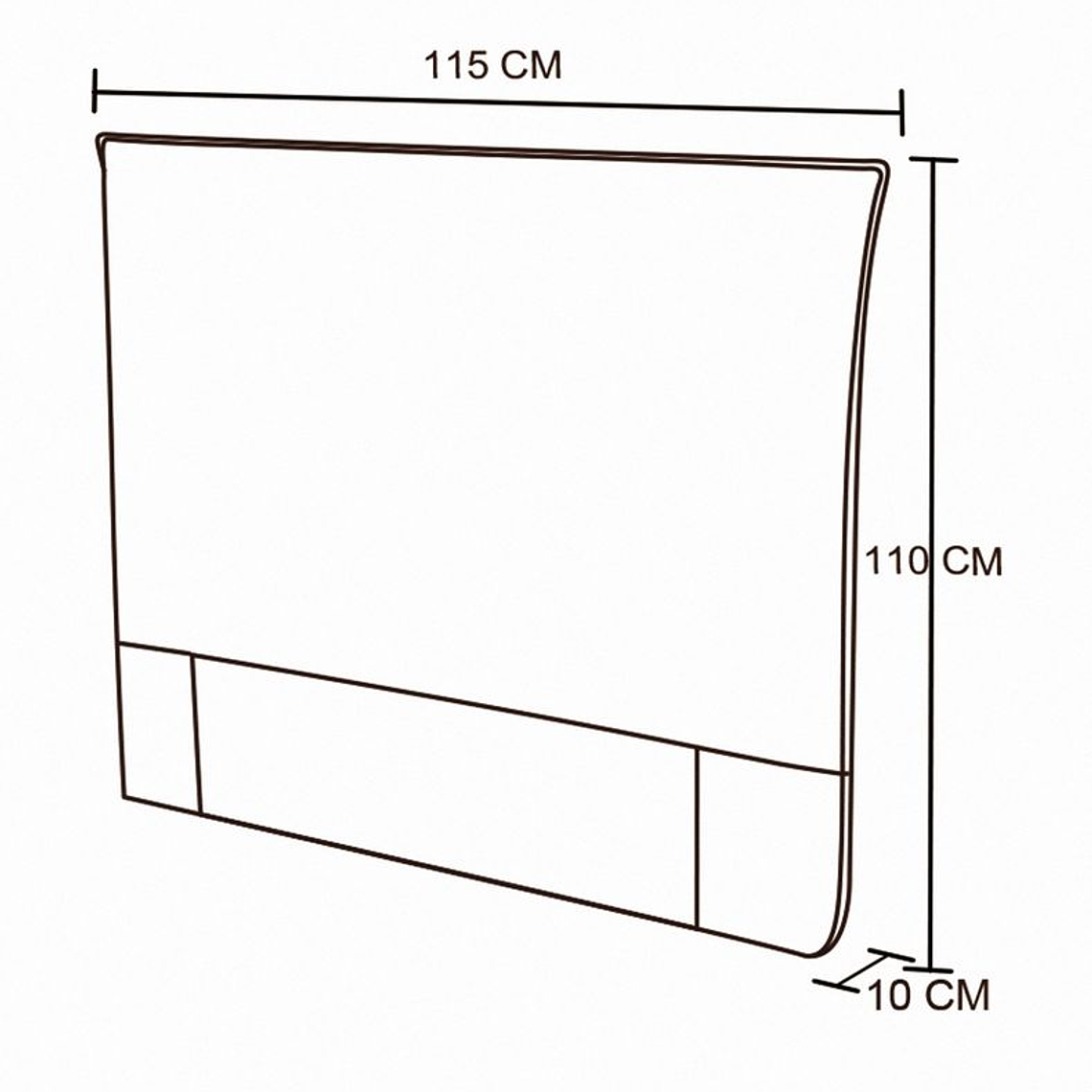 RESPALDO LINO 1,5 PLAZAS - SUCIEDAD MINIMA - EMBALAJE DAÑADO 6